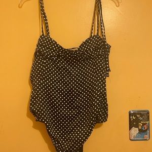 Zara Polka dot body suit tank top